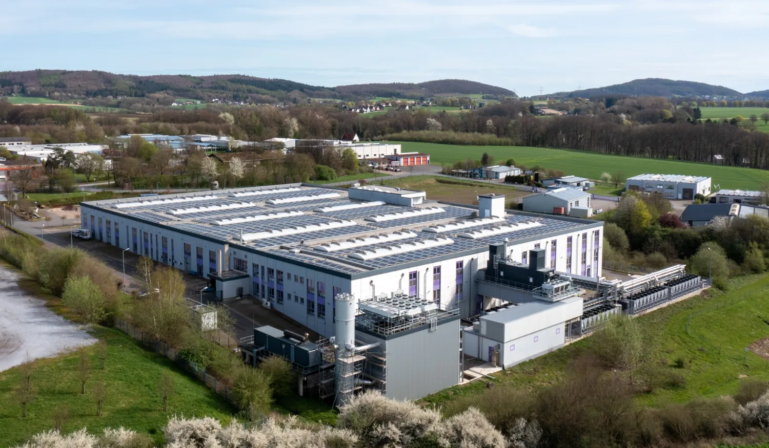 Industrie- und Unternehmensgebäude aus dem bereitgestellten TERRA Bildmaterial